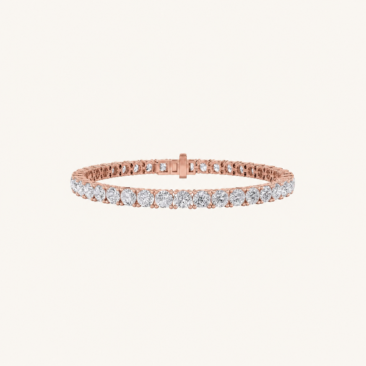 12CT Round Cut Lab Grown Diamond Tennis Bracelet
