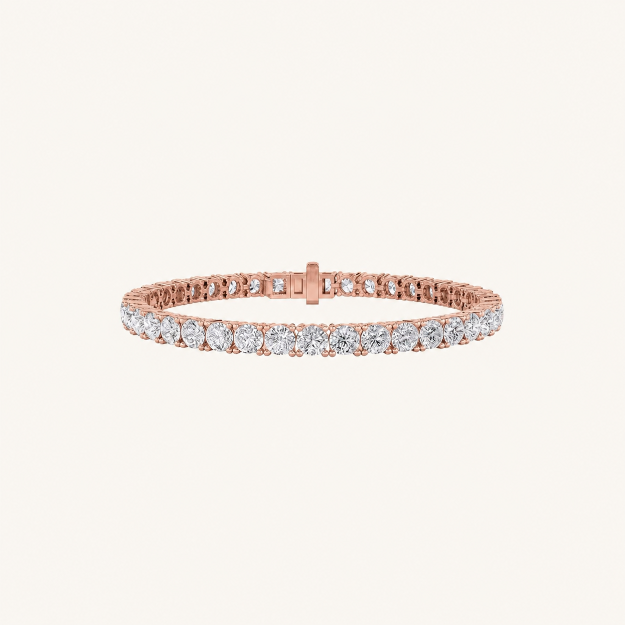 12CT Round Cut Lab Grown Diamond Tennis Bracelet