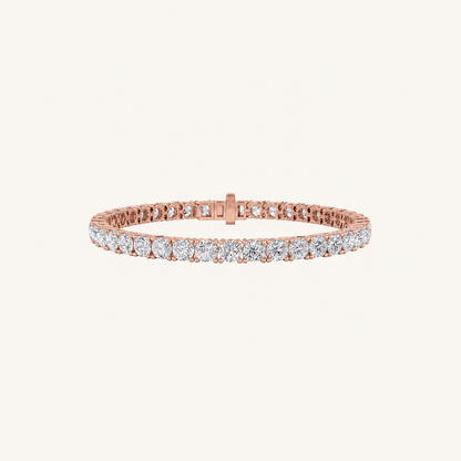 12CT Round Cut Lab Grown Diamond Tennis Bracelet