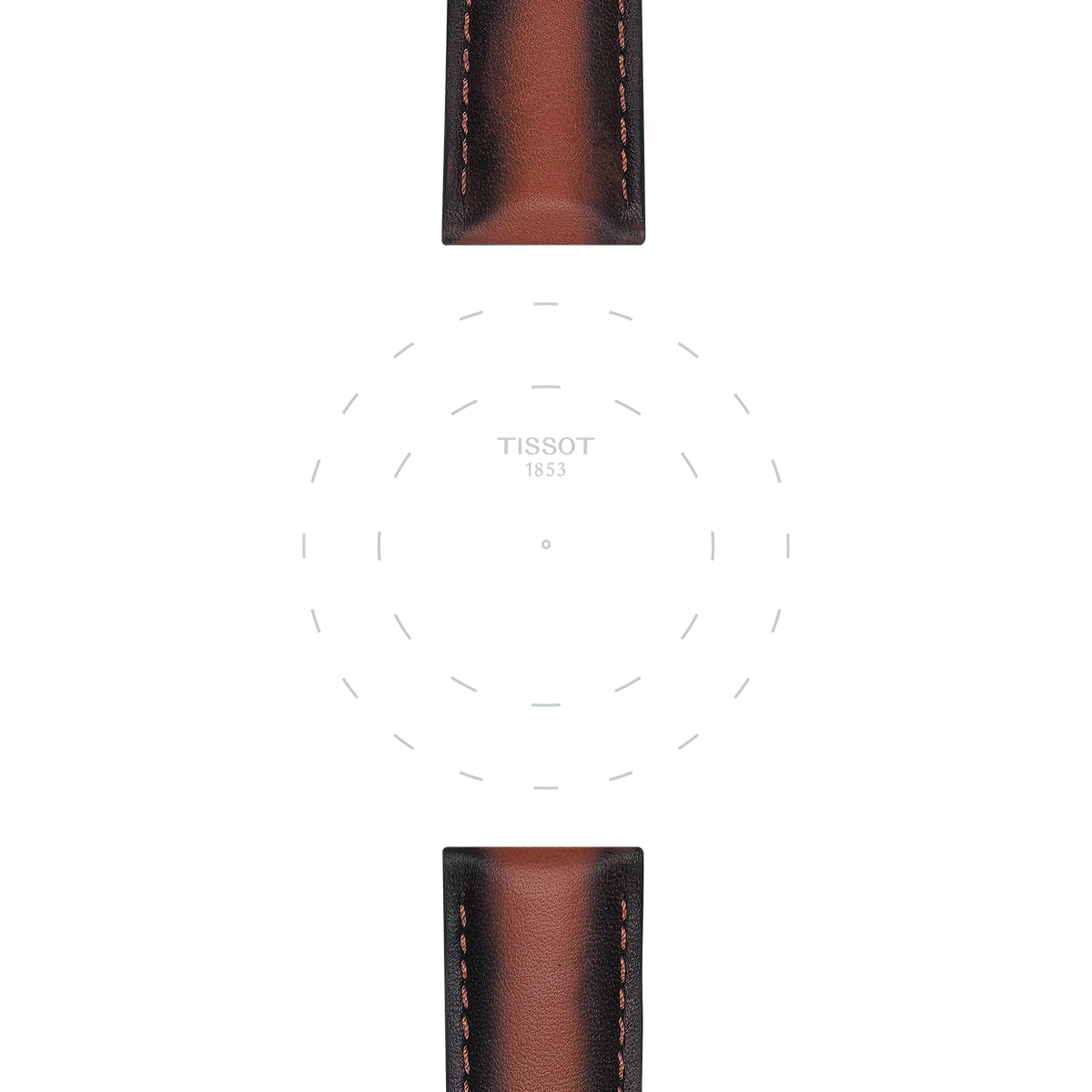 Tissot Official Brown Leather Strap Lugs 20 mm 3