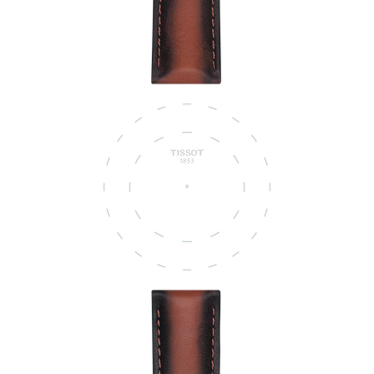 Tissot Official Brown Leather Strap Lugs 20 mm 3