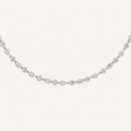 1CT Pear Cut Lab Grown Diamond Statement Necklace