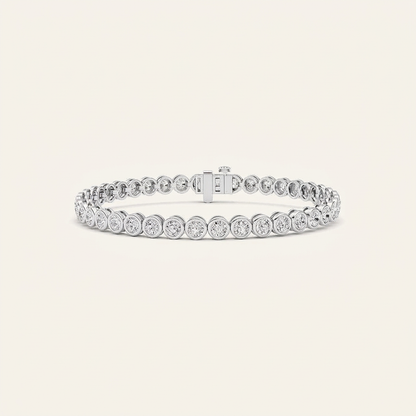 5CT Round Cut Lab Grown Diamond Tennis Bracelet