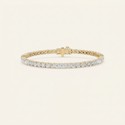 5CT Round Cut Lab Grown Diamond Tennis Bracelet