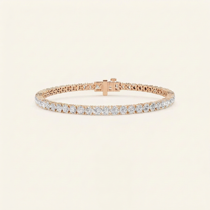 5CT Round Cut Lab Grown Diamond Tennis Bracelet