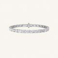 12CT Oval Cut Lab Grown Diamond Tennis Bracelet