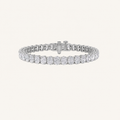 18.5CT Oval Cut Lab Grown Diamond Tennis Bracelet