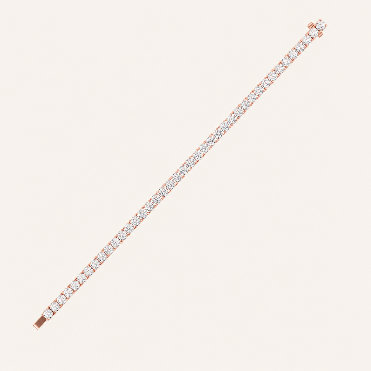 9.75CT Round Cut Lab Grown Diamond Classic Tennis Bracelet