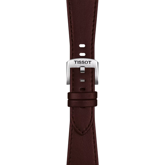 Tissot Official Brown PRX 35mm Leather Strap 2