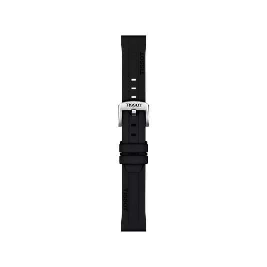 Tissot Official Black Silicone Strap Lugs 18 mm 1