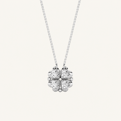 1 CT Round Cut Lab Grown Diamond Statement Necklace