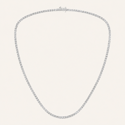 10.00CT Round Cut Lab Grown Diamond Necklace