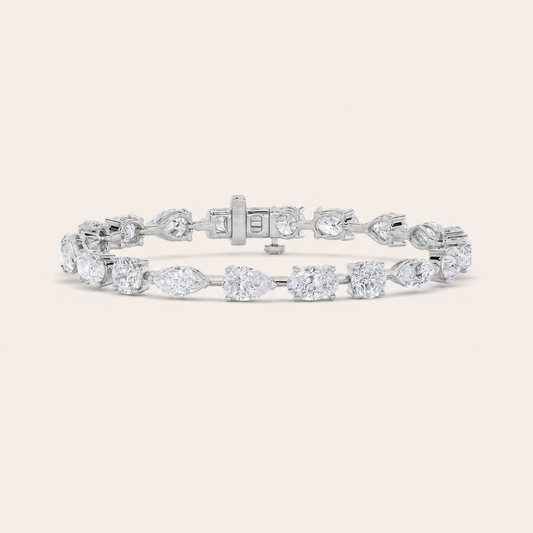 5CT Multistone Lab Grown Diamond East & West Bracelet