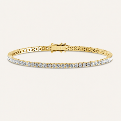 2.98CT Round Cut Lab Grown Diamond Tennis Bracelet