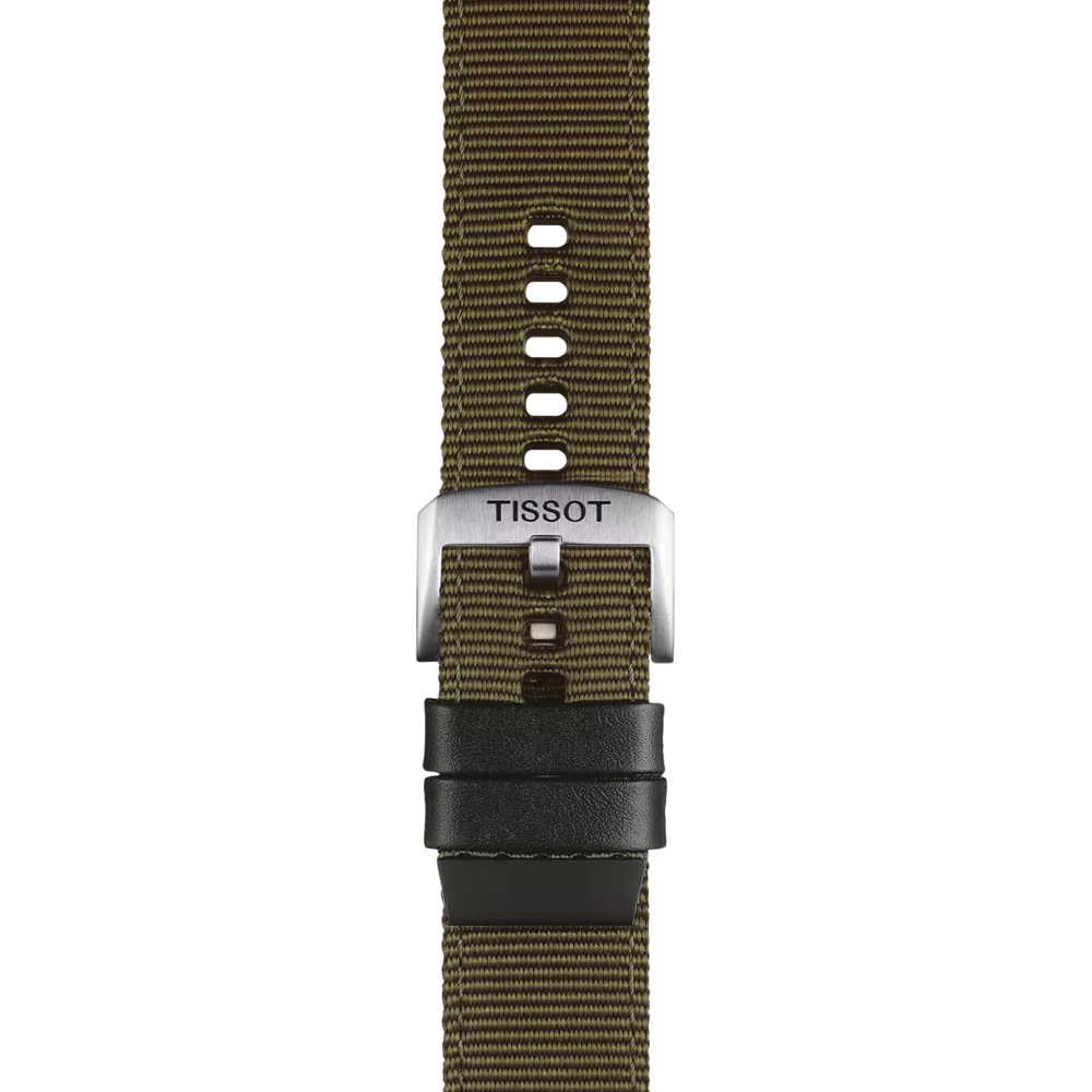 Tissot Official Khaki Fabric Strap Lugs 22 mm 2
