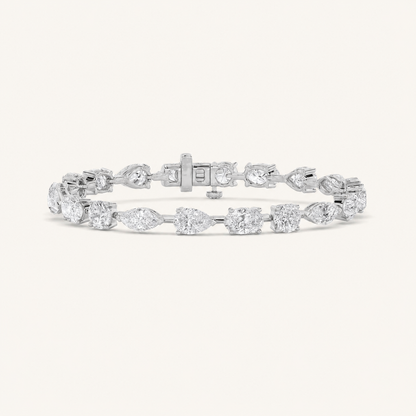 10.25CT Multistone Lab Grown Diamond Statement Bracelet