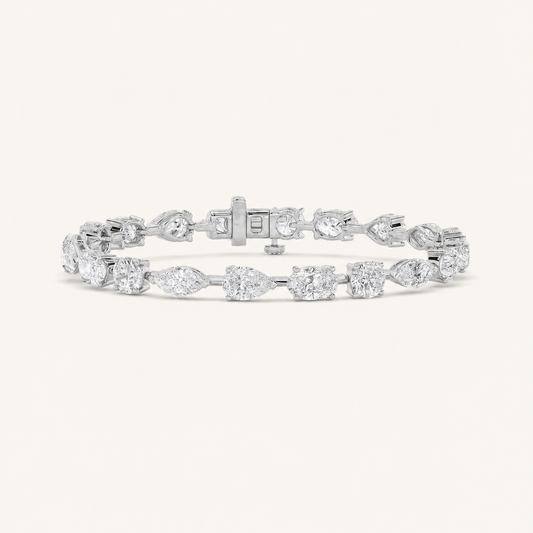 10.25CT Multistone Lab Grown Diamond Statement Bracelet