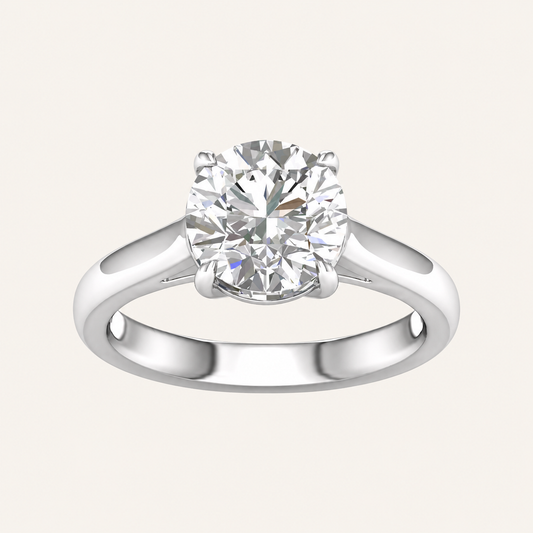 3.00CT Round Cut Lab Grown Diamond Solitaire Ring