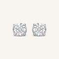 0.25CT Round Cut Lab Grown Diamond Stud Earrings
