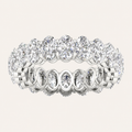 5.00CT Oval Cut Lab Grown Diamond Eternity Band Ring