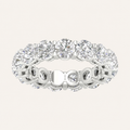 4.95CT Round Cut Lab Grown Diamond Eternity Band Ring