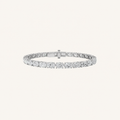 6CT Oval Cut Lab Grown Diamond East & West Tennis Bracelet