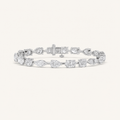 10CT Multistone Lab Grown Diamond Tennis Bracelet