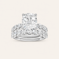 5.00CT Cushion Cut Lab Grown Diamond Bridal Set