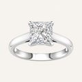 3.00CT Princess Cut Lab Grown Diamond Solitaire Ring