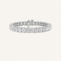 15Cttw Oval Cut Lab Grown Diamond Tennis Bracelet