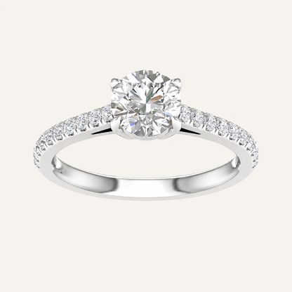 2.00CT Round Cut Lab Grown Diamond Solitaire Ring
