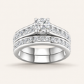 2.00CT Round Cut Lab Grown Diamond Bridal Set