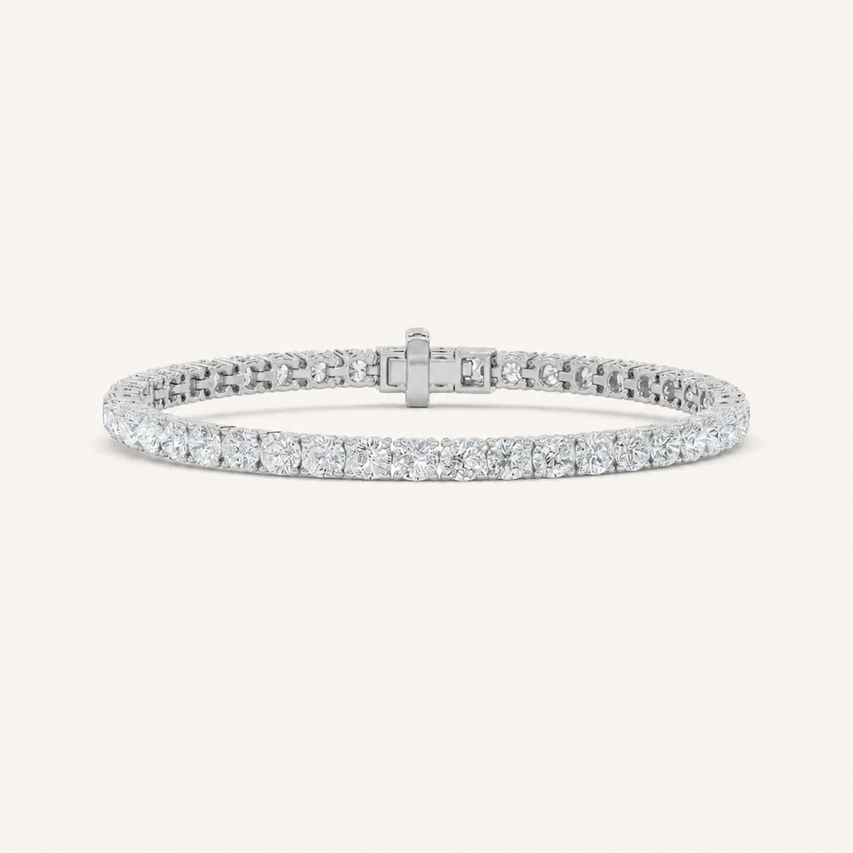 9CT Round Cut Lab Grown Diamond Tennis Bracelet