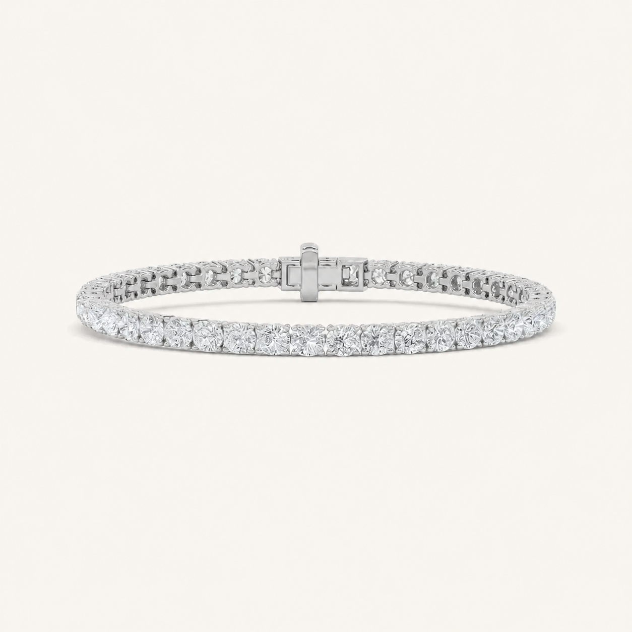 9CT Round Cut Lab Grown Diamond Tennis Bracelet