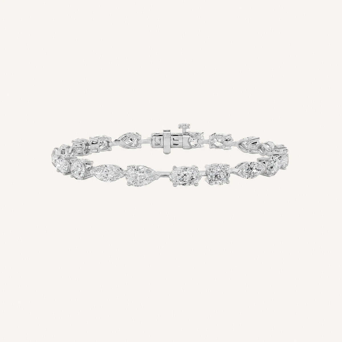 12CT Multistone Lab Grown Diamond East & West Bracelet