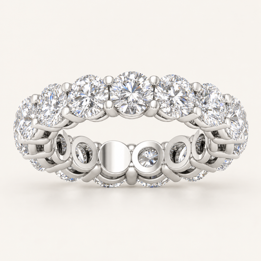 3.00 CT Round Cut Lab Grown Diamond Band Set