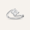 1.00CT Princess Cut Diamond solitaire Ring
