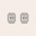2CT Radiant Cut Lab Grown Diamond Earrings