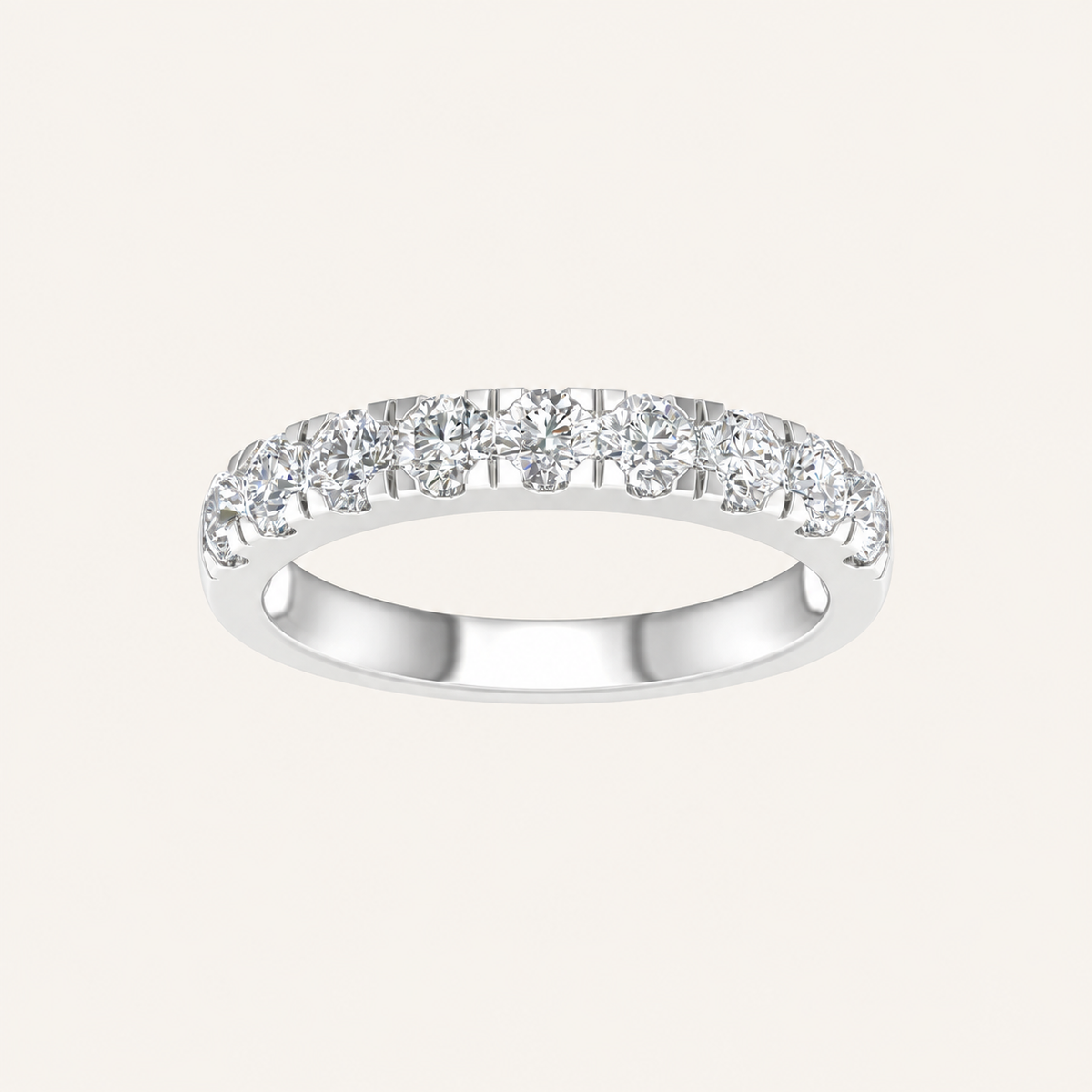 1.00CT Round Cut Lab Grown Diamond Enhancer Band Ring