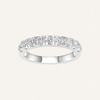 1.00CT Round Cut Lab Grown Diamond Enhancer Band Ring