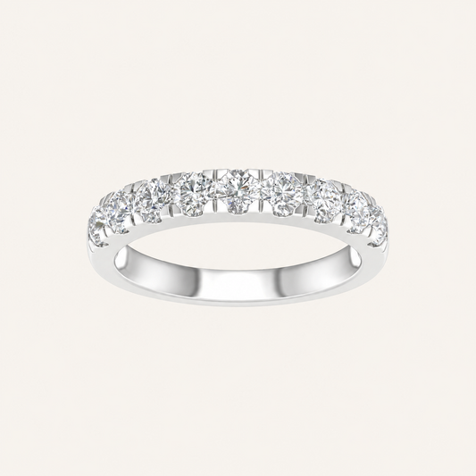 1.00CT Round Cut Lab Grown Diamond Enhancer Band Ring