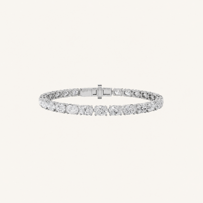 10.75CT Oval Cut Lab Grown Diamond Tennis Bracelet