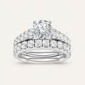 2.40CT Round Cut Lab Grown Diamond Bridal Set