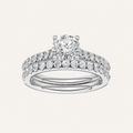 1.75CT Round Cut Lab Grown Diamond Bridal Set