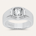 0.50CT Round Cut Lab Grown Diamond Solitaire Ring