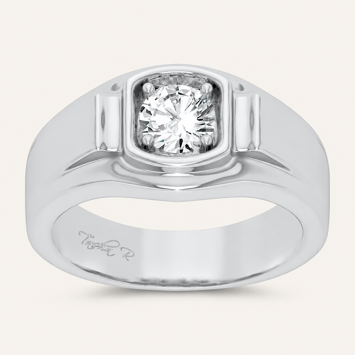 0.50CT Round Cut Lab Grown Diamond Solitaire Ring