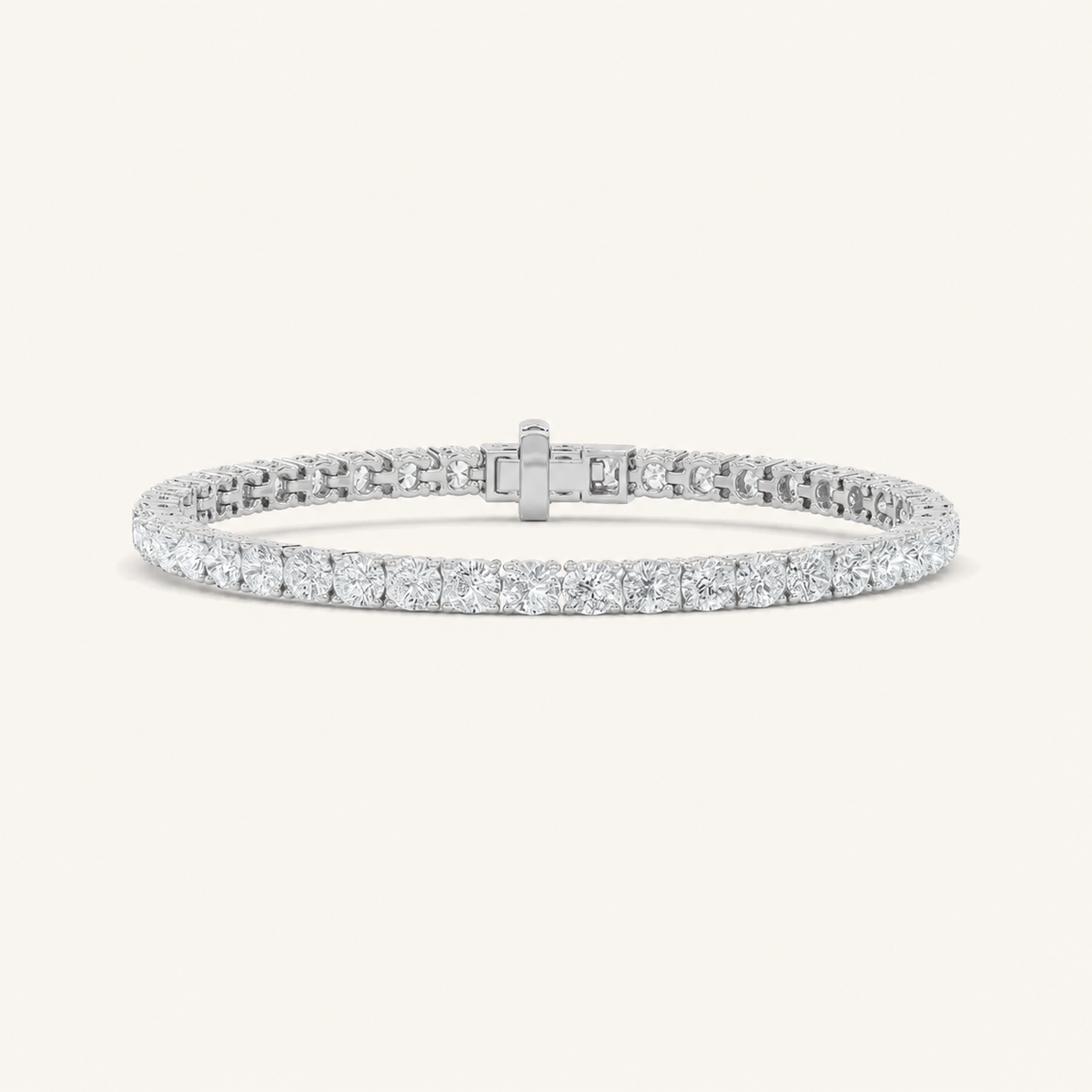9.5CT Round Cut Lab Grown Diamond Tennis Bracelet