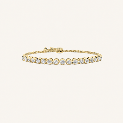 1CT Round Cut Lab Grown Diamond Bolo Bracelet