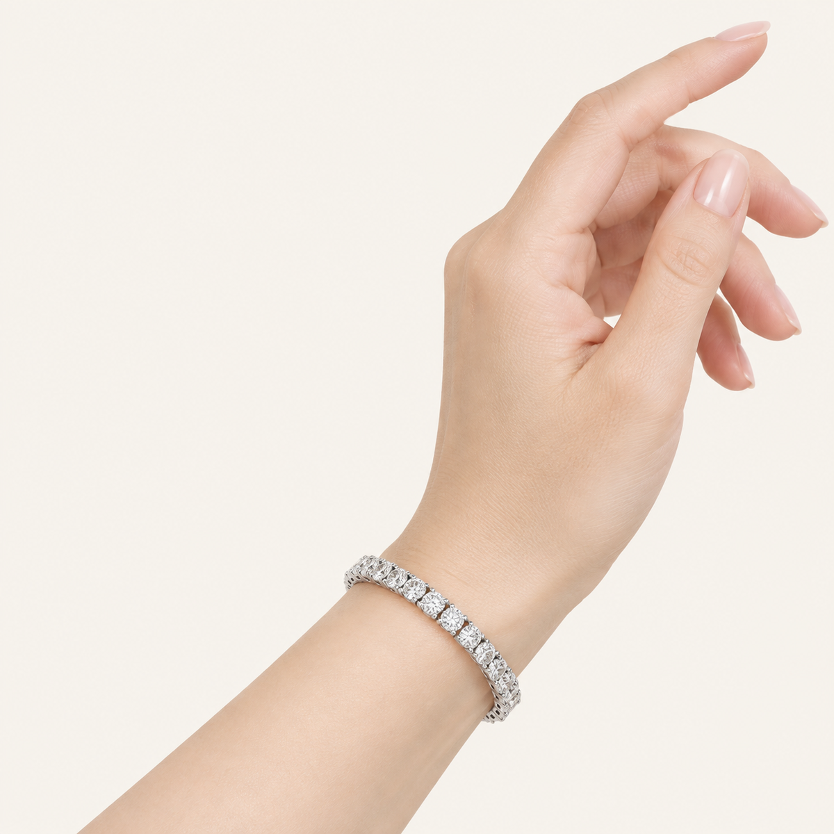 4.00CT Round Cut Lab Grown Diamond Tennis Bracelet