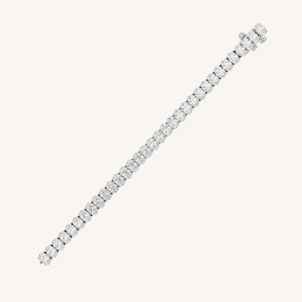18.5CT Oval Cut Lab Grown Diamond Tennis Bracelet
